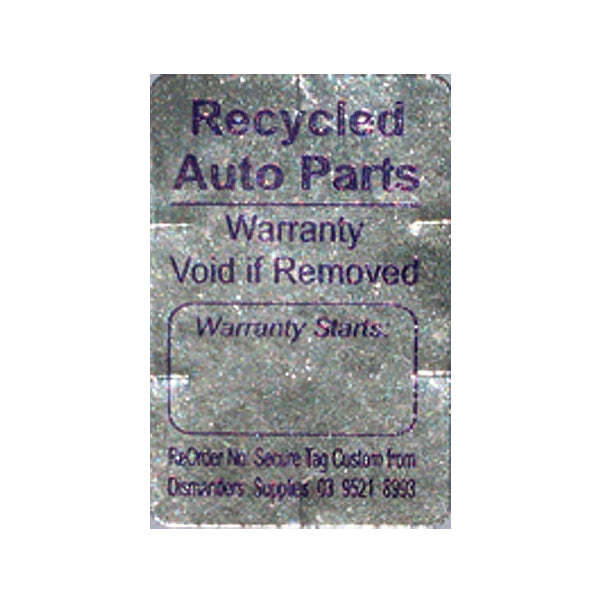 SecurePART Label - NOW 40% OFF!