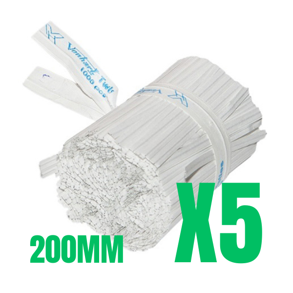 Twist Ties 200mm x 5 bundle