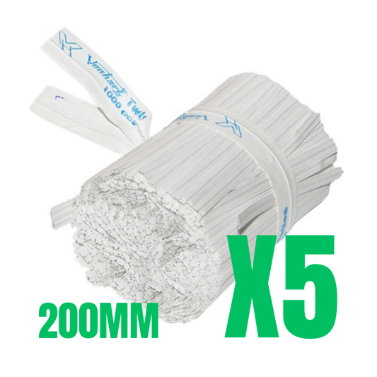 Twist Ties 200mm x 5 bundle