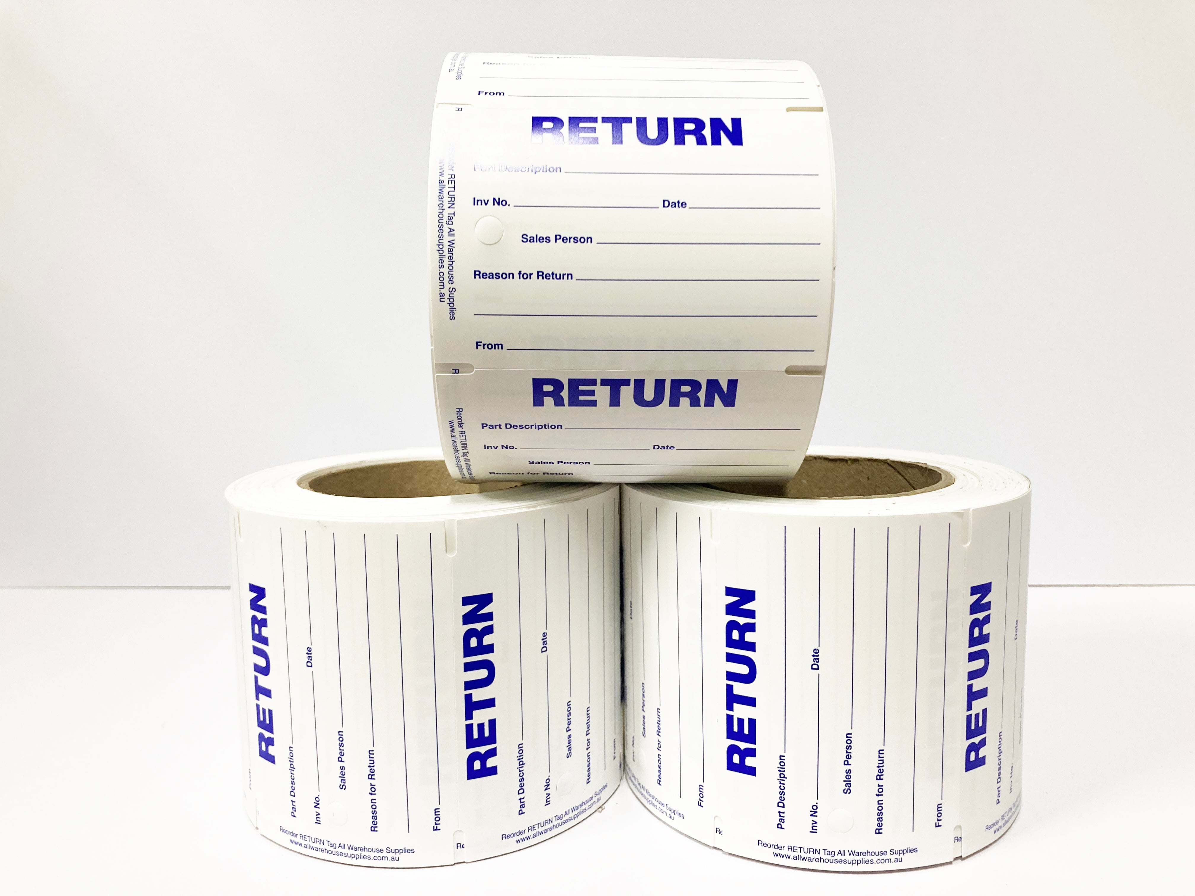 Returns Rack Words Return Tag - 500 – All Warehouse Supplies