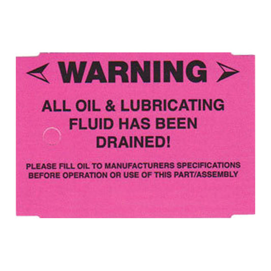 Warning Tag - 250